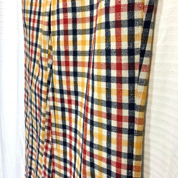 HAGGAR VINTAGE Plaid Wide Leg 70's Pants 32 x 30 - Picture 3 of 8